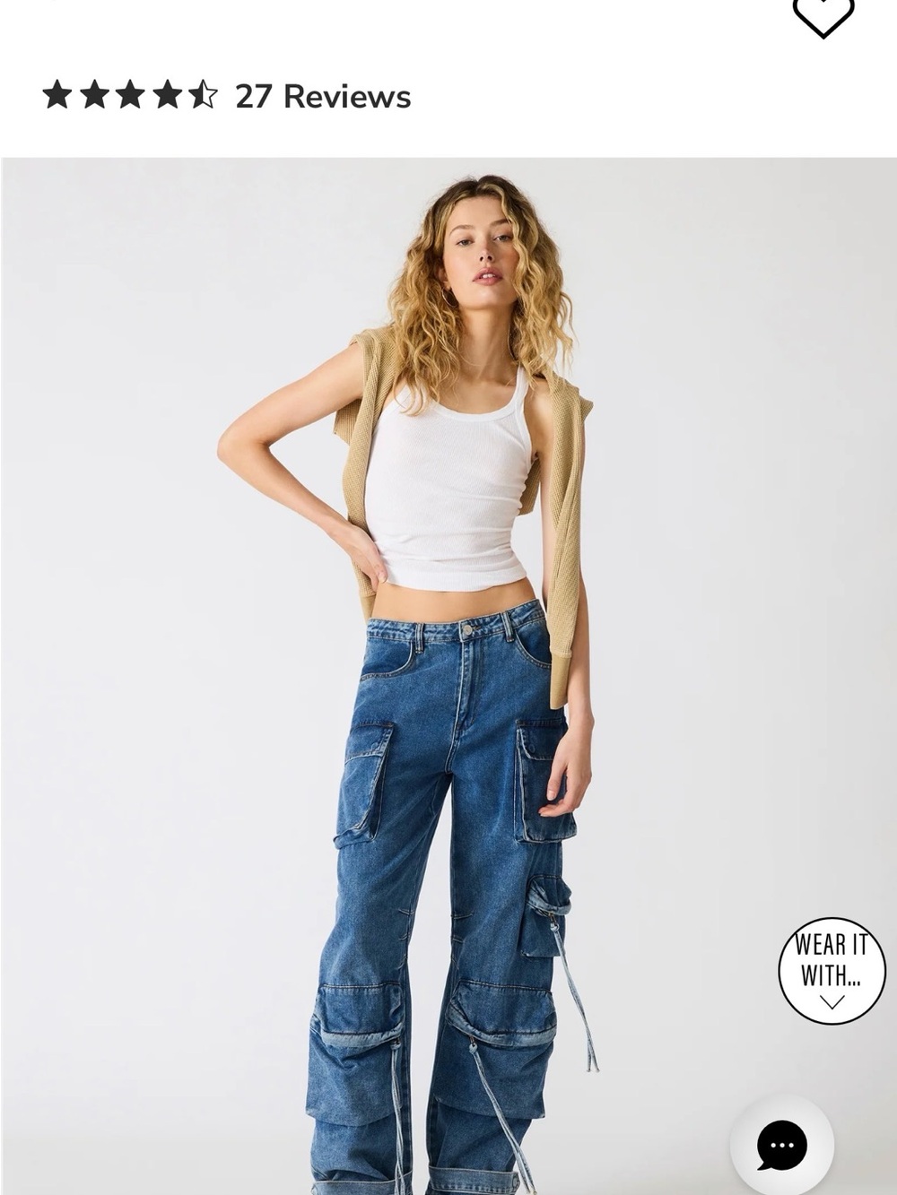 Cargo Boyfriend fit jeans